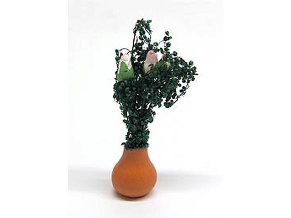 Miniatur Deko Blumenvase 1Dx3cm ass.