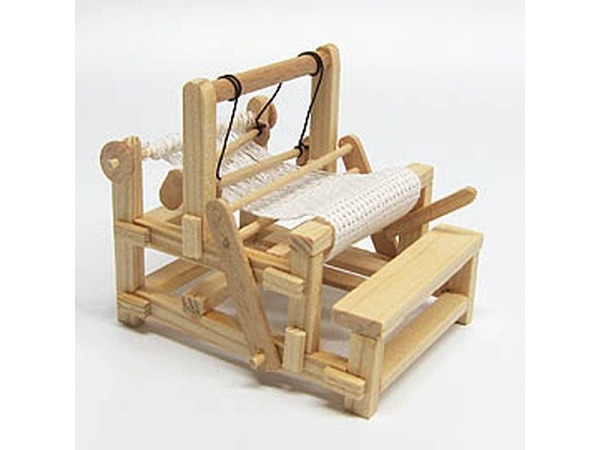 Miniatur Haushalt Webstuhl 9x7cm