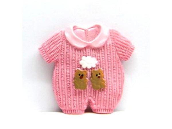 Miniatur Baby Strampler rosa