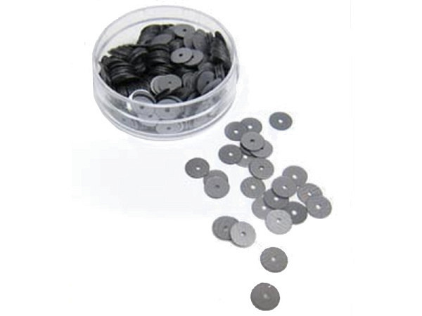 Pailletten Brody Trims Pailletten rund 6mm matt platin / silber