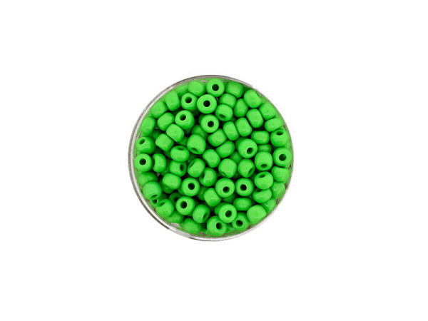 Rocailles Pracht Perlen 4,5mm grün satt 17g