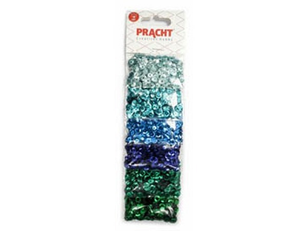 Pailletten Pracht Schüsselpailletten-Mix blau-grün