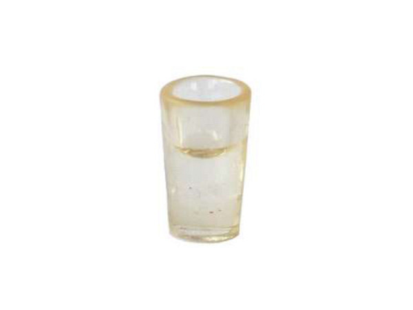 Miniatur Küche Trinkglas mit Saft 7mmDx12mmH
