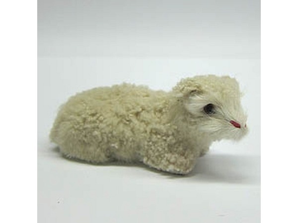 Miniatur Tierfiguren Felltier Lamm