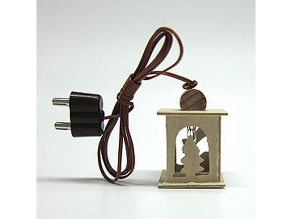 Miniatur Lampe Laterne Holz 2,5cm