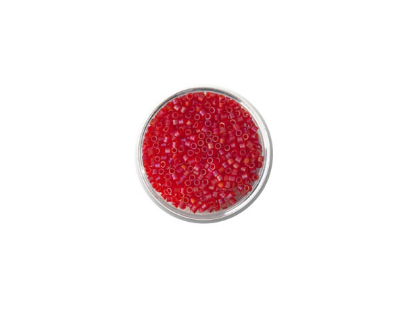 Rocailles Pracht Delica Beads 2mm pearl red