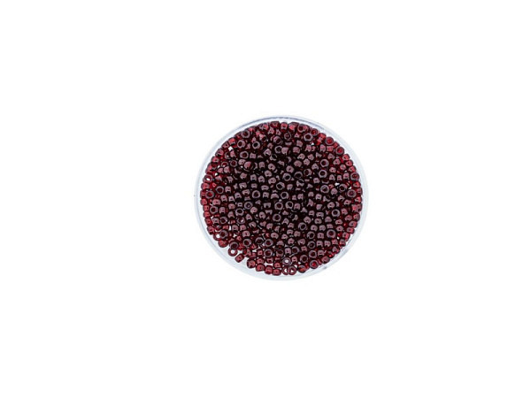 Rocailles Pracht Delica Beads 2mm wine red luster