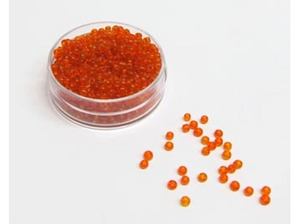 Glasperlen Hudsons Bay Glasperlen 2,2-3mm orange transparent