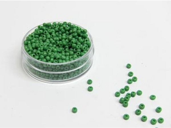 Glasperlen Hudsons Bay Glasperlen 2,2-3mm grasgrün satt