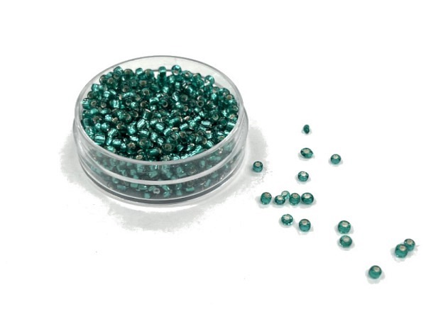 Glasperlen Hudsons Bay Glasperlen 2,2-3mm grün perlmutt