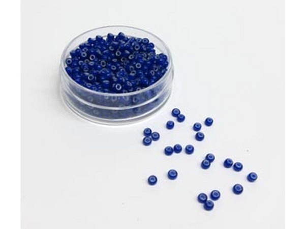 Glasperlen Hudsons Bay Glasperlen 2,2-3mm ultramarine mit Weisseinzug