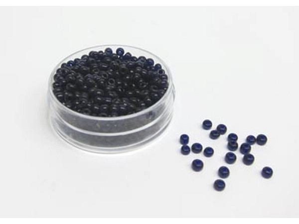 Glasperlen Hudsons Bay Glasperlen 2,2-3mm blauschwarz satt