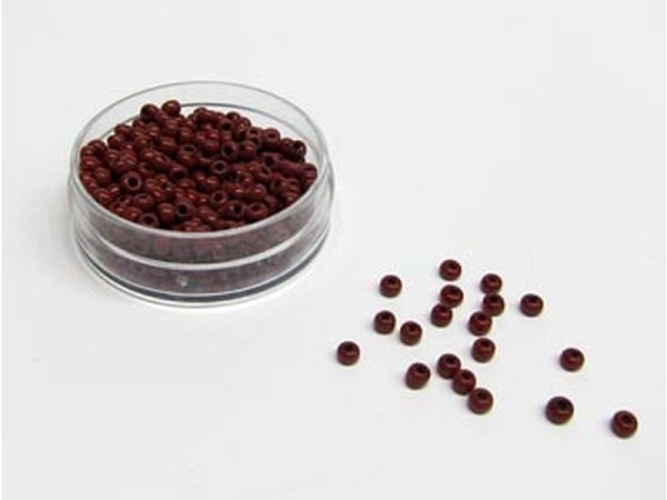 Glasperlen Hudsons Bay Glasperlen 2,2-3mm rostbraun satt