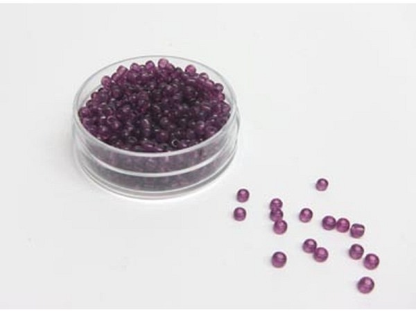 Glasperlen Hudsons Bay Glasperlen 2,2-3mm violett transparent