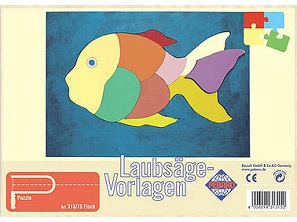 Holzplatte Pebaro Laubsäge-Vorlage A4