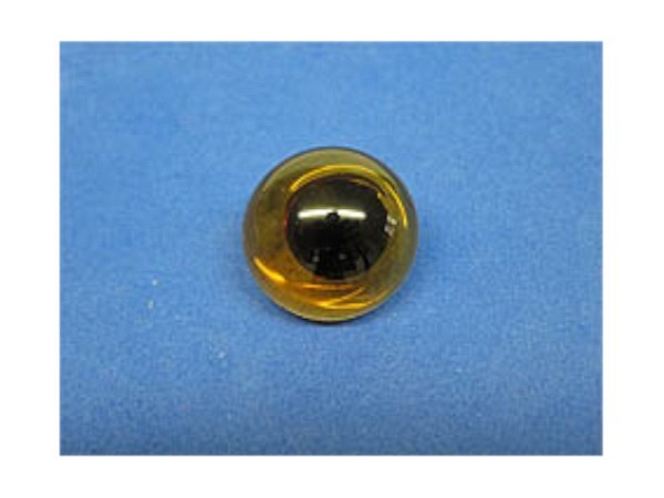Puppenstube Gesichter Glasauge 20mm bernstein