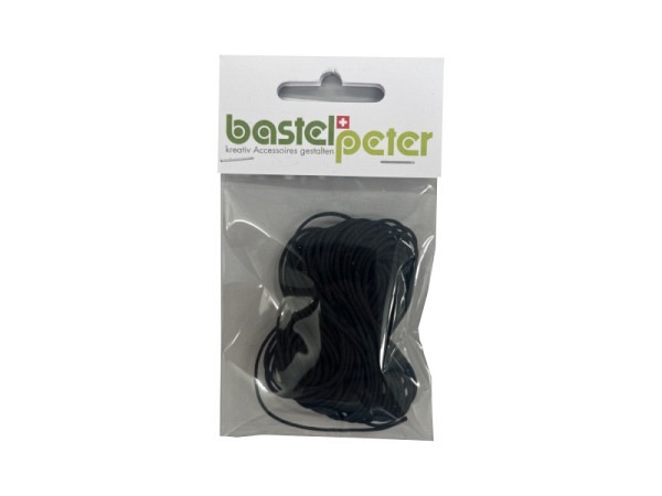 Kordel Bastelpeter Polyesterkordel 1mm schwarz