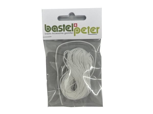 Kordel Bastelpeter Polyesterkordel 1mm weiss