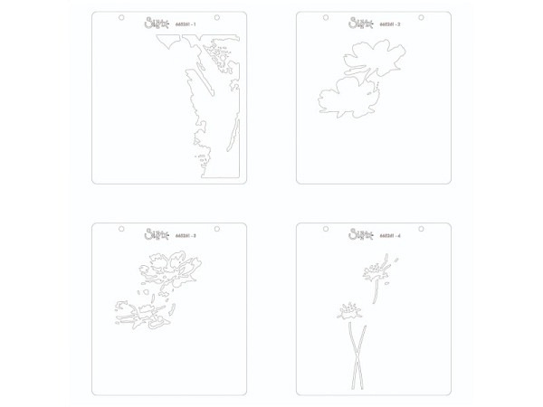 Bastelschablone Sizzix Mehrschicht-Schablonen Stencil Blumen
