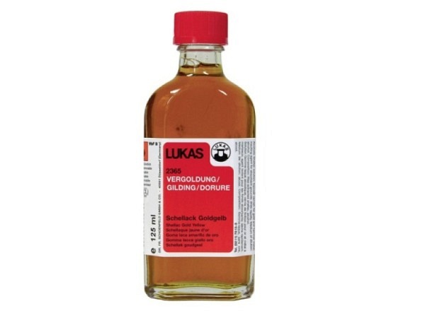 Schellack goldgelb Lukas 2365 125ml, Überzugslack für Gold