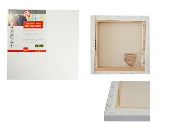 Keilrahmen bespannt Talens 50x70cm 2cm hinten geklammert