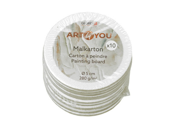 Malkarton Glorex rund 3mm 5cm 10Stk.