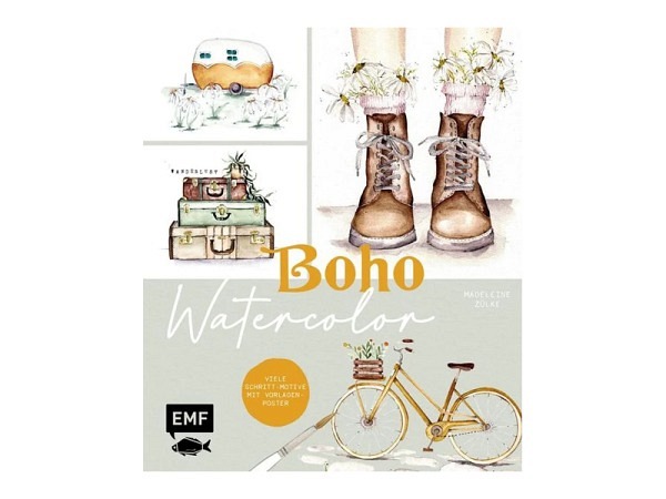 Buch Aquarell Watercolor - Boho
