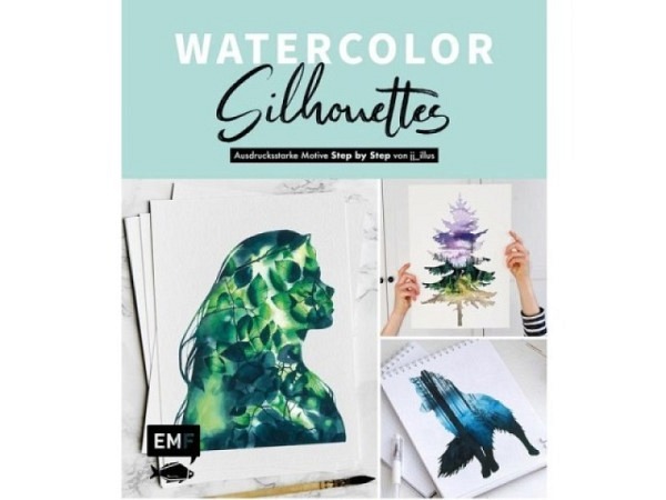 Buch Aquarell Watercolor Silhouettes