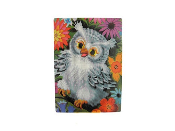 Diamond Painting Pracht Eule, 25x21cm