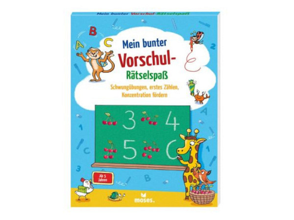 Ausmalbuch Moses Mein bunter Vorschul-Rätselspass