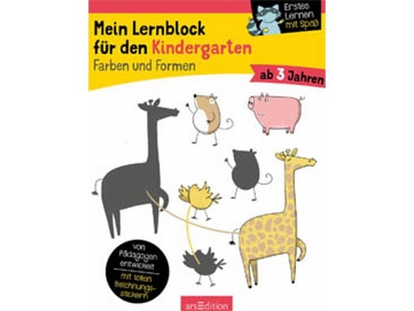 Ausmalbuch Mein Lernblock für den Kindergarten