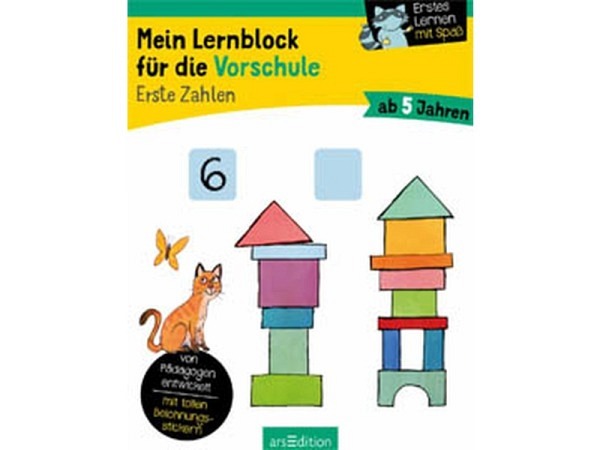 Ausmalbuch Mein Lernblock für die Vorschule Erste Zahlen