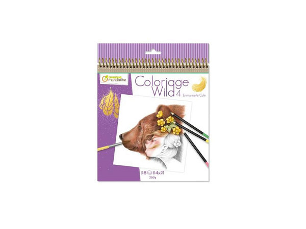 Ausmalbuch Clairefontaine Avenue Mandarine Coloriage Wild 4