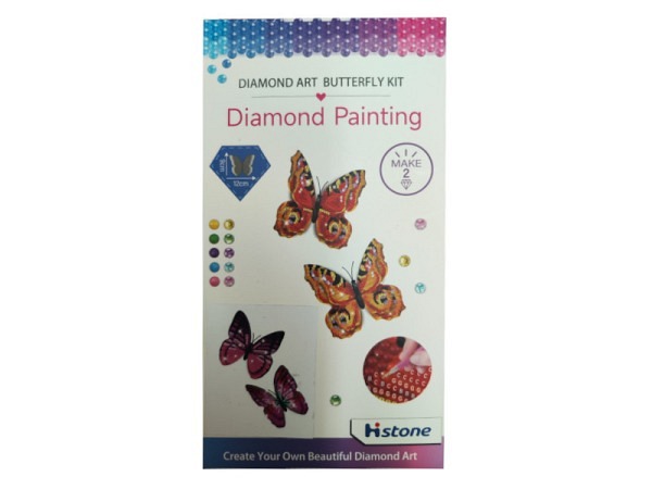Diamond Painting Pracht Schmetterling rosa