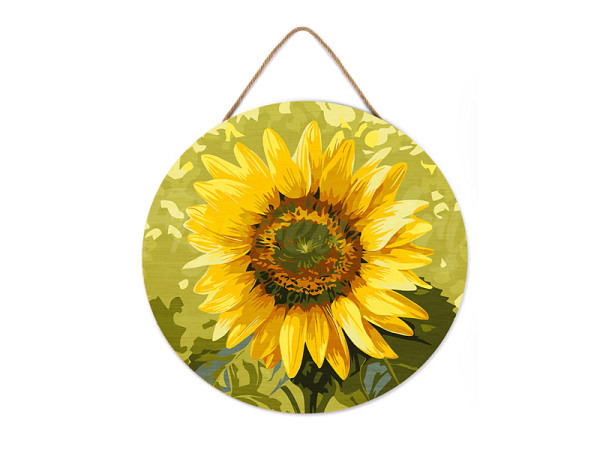 Ausmalbuch Figured Art Painting auf Holzscheibe Sonnenblume