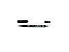 Filzstift Pilot Twin Point schwarz