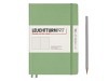 Notizbuch Leuchtturm medium punktkariert dotted Salbei 145x210mm Hardcover
