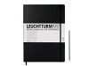 Notizbuch Leuchtturm Master Slim kariert schwarz 225x315