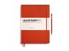 Notizbuch Leuchtturm Master Slim punktkariert Fox Red