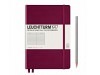 Notizbuch Leuchtturm medium liniert port red