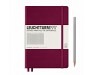 Notizbuch Leuchtturm medium kariert port red